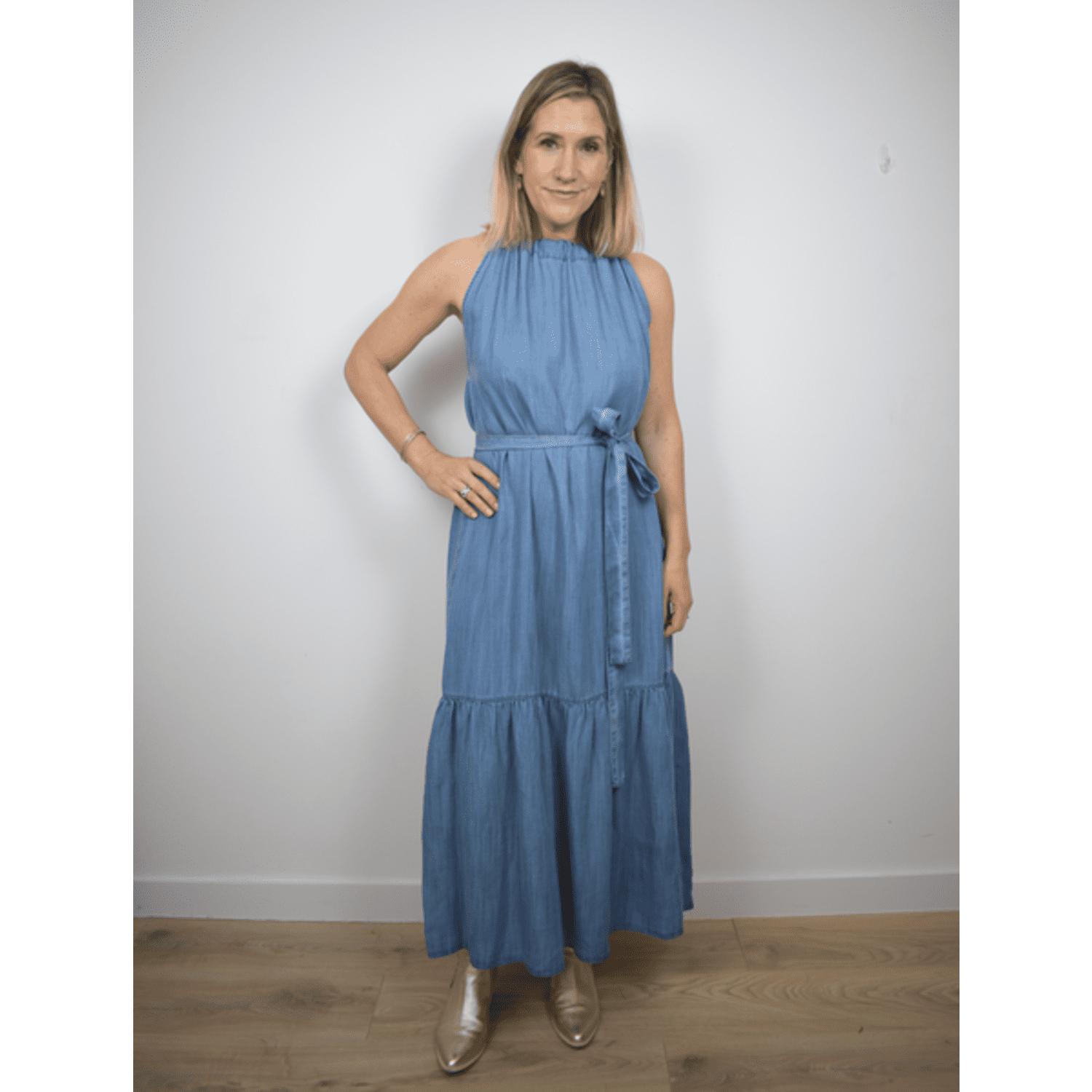 MAYLA Alena Dress Light Blue Denim | Lyst