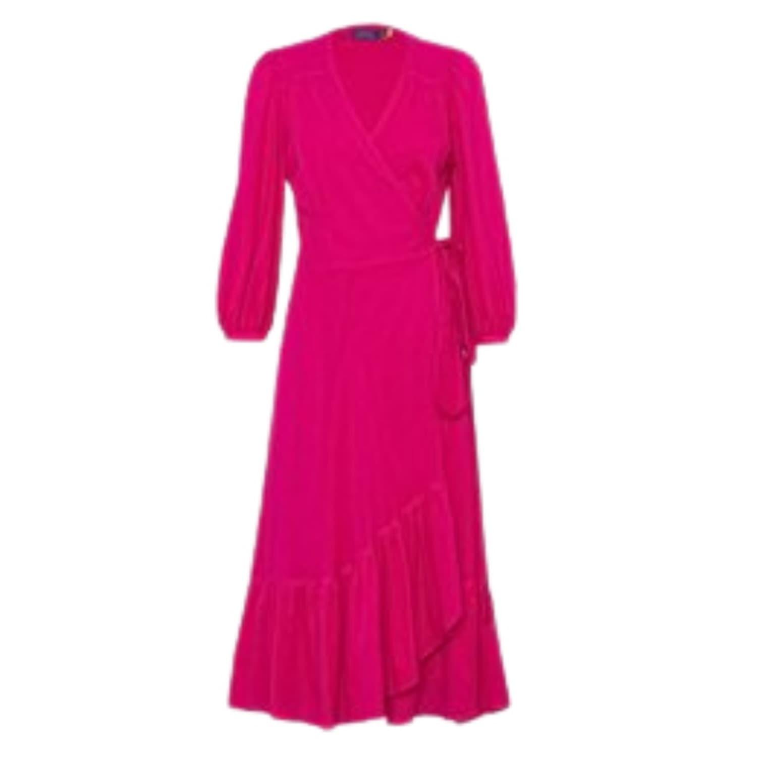 Vestido d a manga larga rosa de Ralph Lauren de color Rosa Lyst