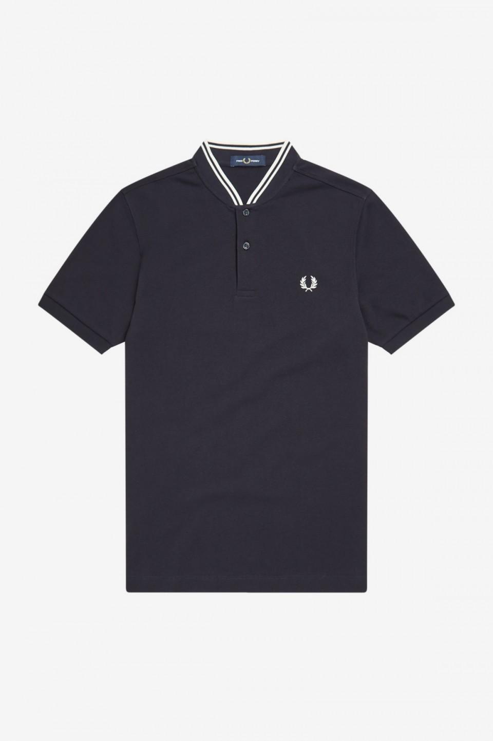 Fred Perry M4 Bomber Collar Polo Shirt - Navy in Blue for Men | Lyst