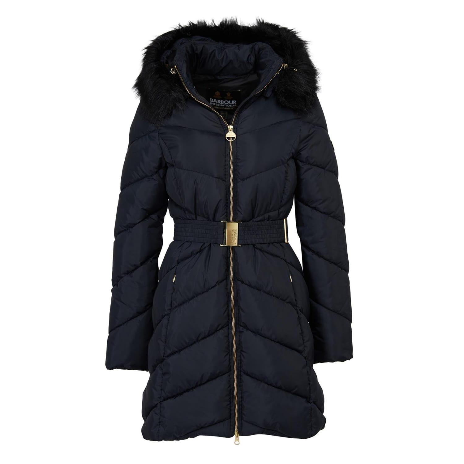 Barbour Black East Moor Quilted Jacket in Blue | Lyst