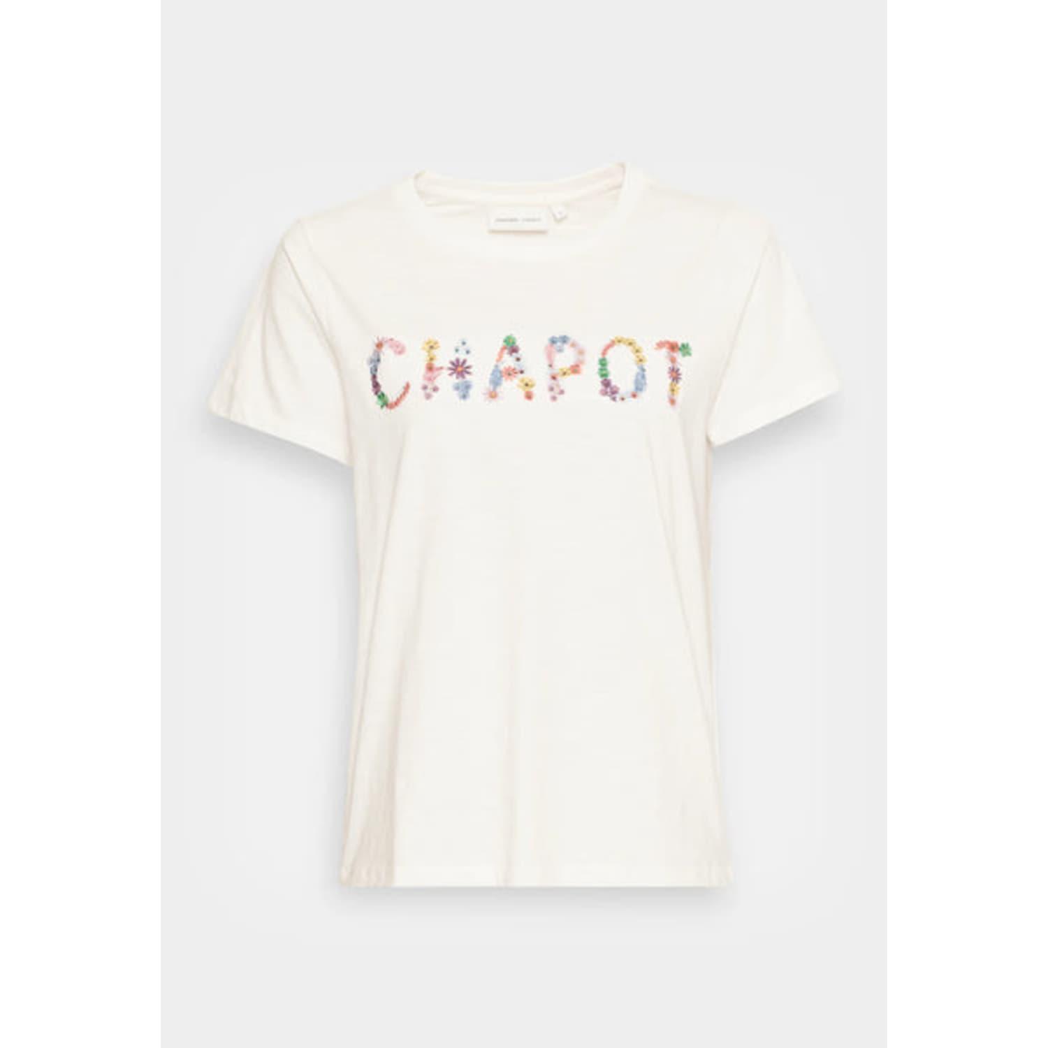 FABIENNE CHAPOT Flower Chapot T-shirt Cream in White | Lyst