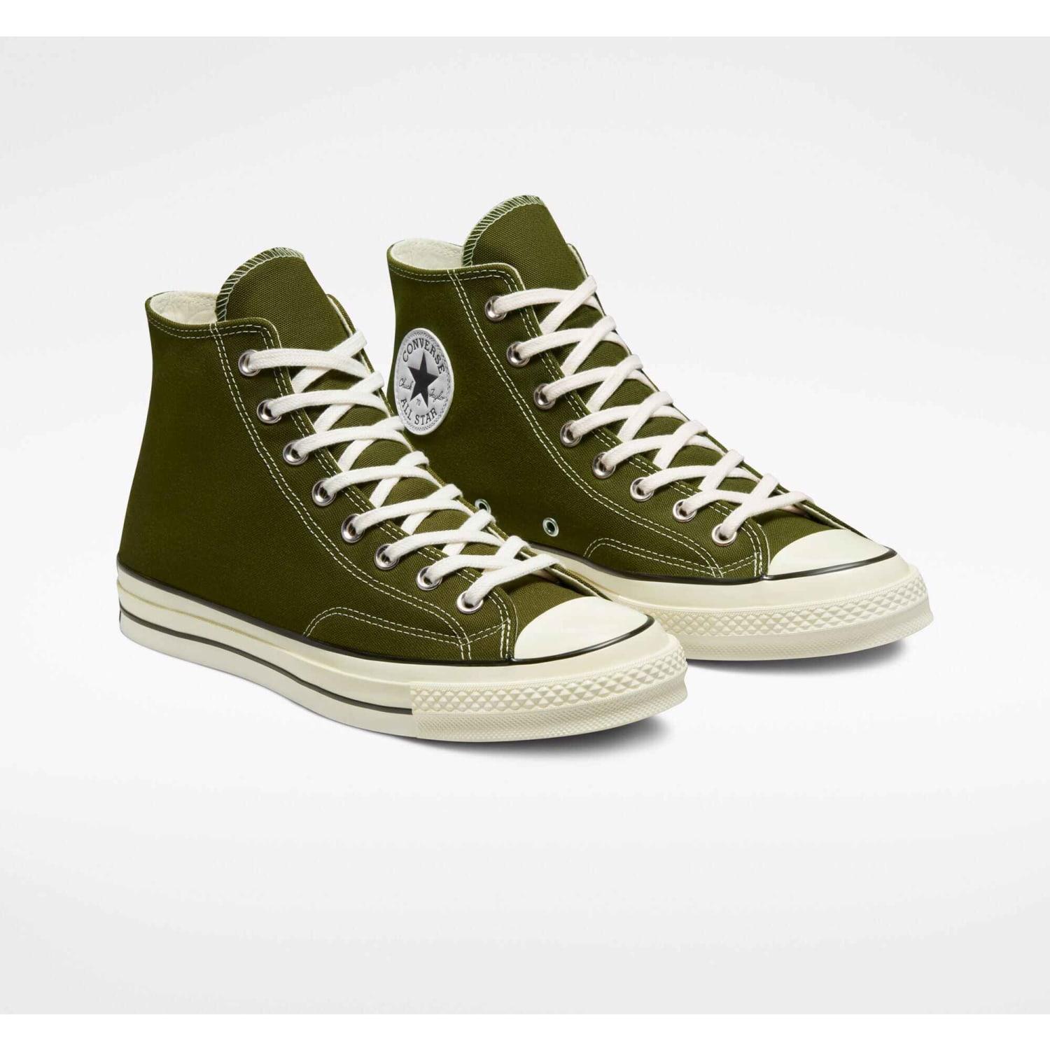Converse Dark Moss And Heron Vintage Canvas High Cut Chuck 70 Unisex  Sneakers in Green | Lyst