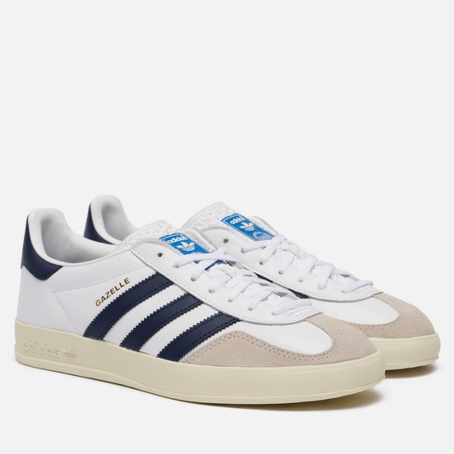 adidas Gazelle Indoor White Navy Shoes in Blue for Men