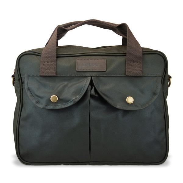 Barbour Longthorpe Laptop Bag Olive in Black for Men | Lyst