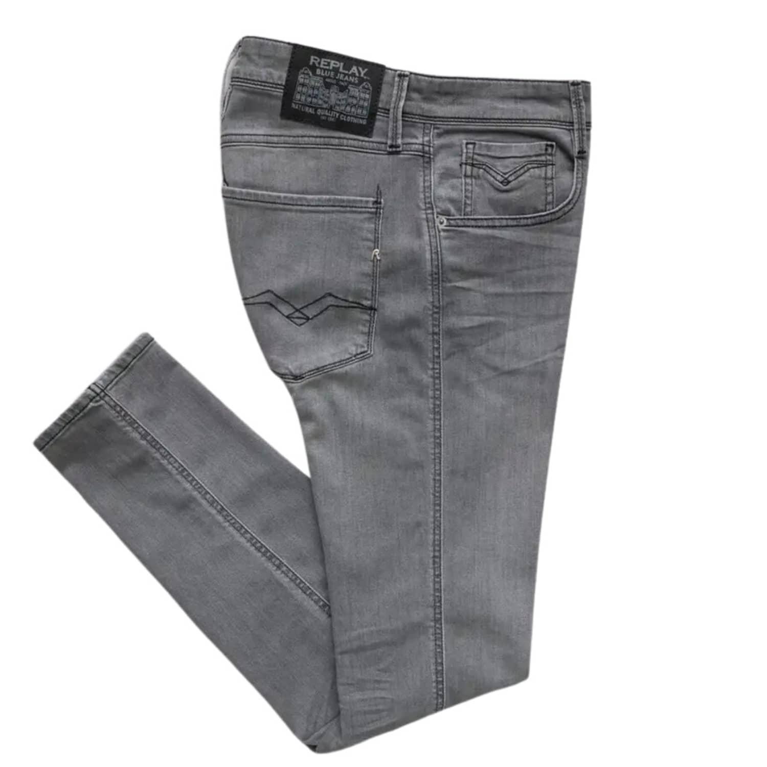 Replay Slim Fit Anbass Pant in Gray for Men | Lyst