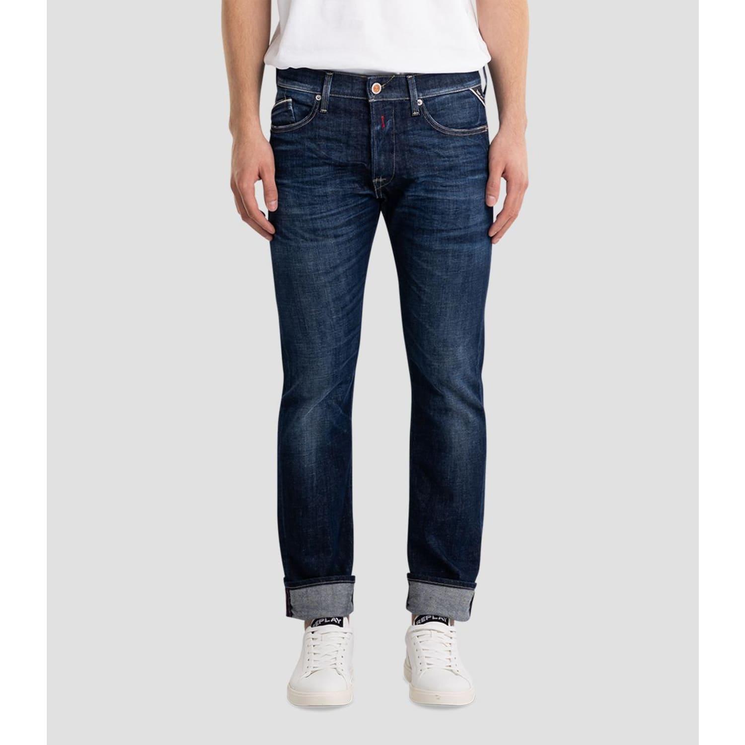 Replay Regular Fit Waitom Jeans in Blue for Men | Lyst