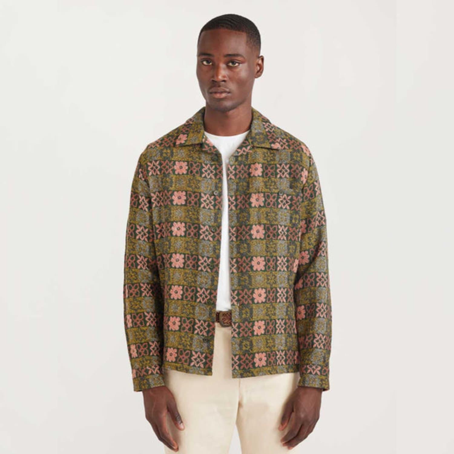 Men's Stussy Tapestry Classic Coach Jacket Chest Embroidered Logo