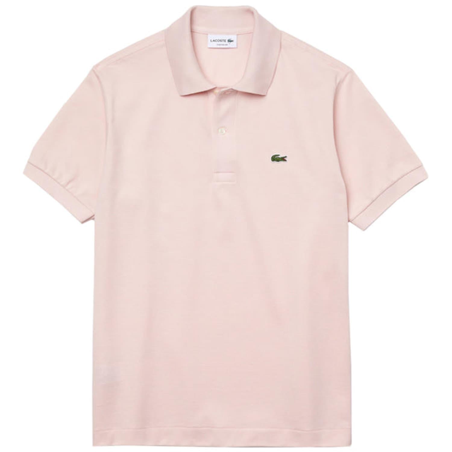lacoste light pink polo shirt