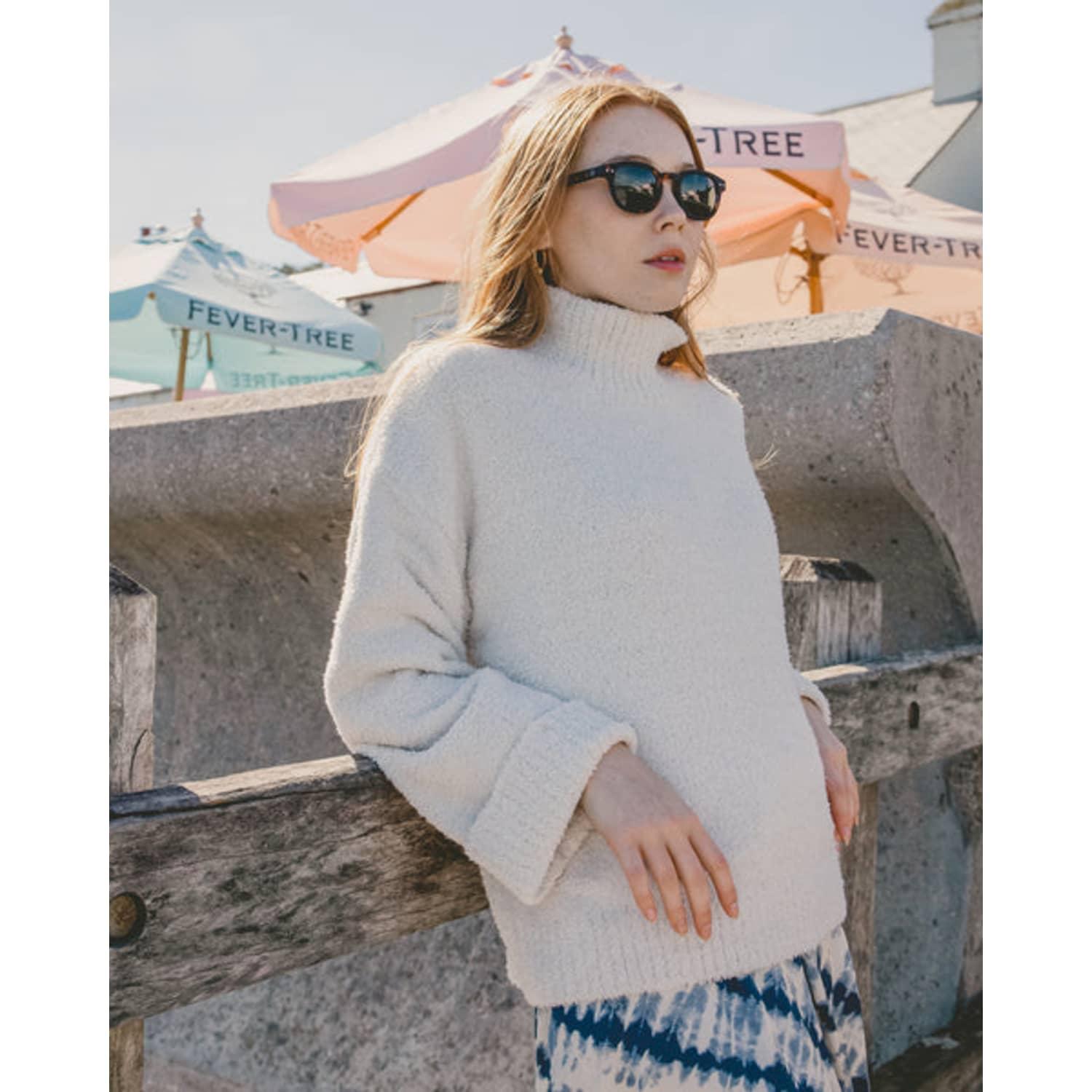 Rino & Pelle Karen Blanc Fleece Knit Jumper in Gray | Lyst