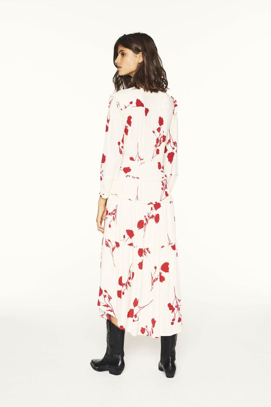 Robe longue asymétrique blanche Paule Ba&sh en coloris Rose | Lyst