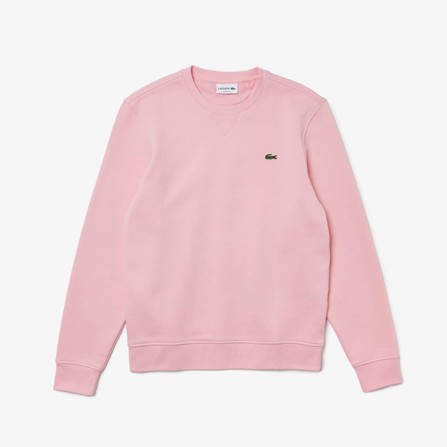 Lacoste Fleece Classic Sport Sweatshirt in Pink for Men | Lyst