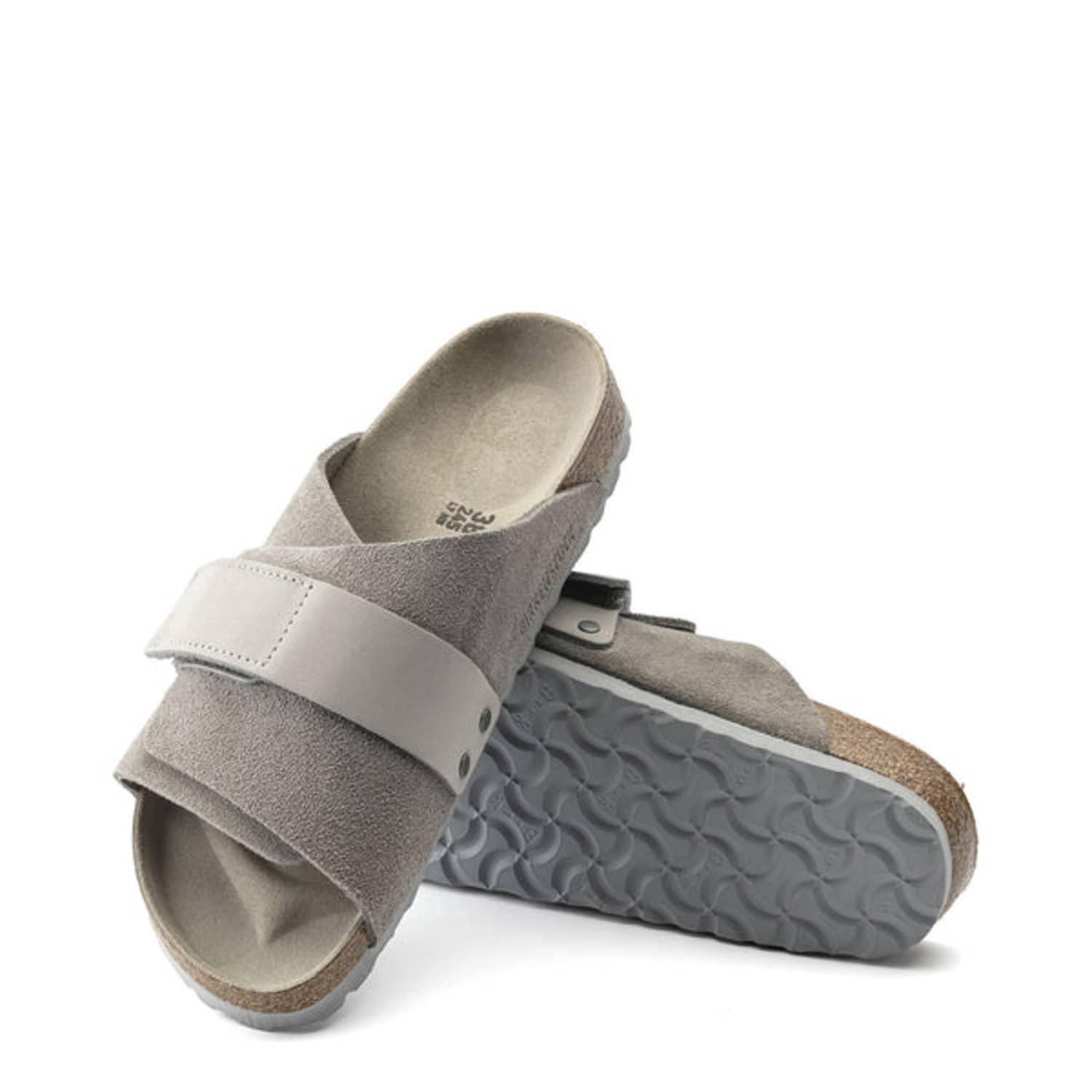 Birkenstock Kyoto Narrow Sandal in Gray | Lyst