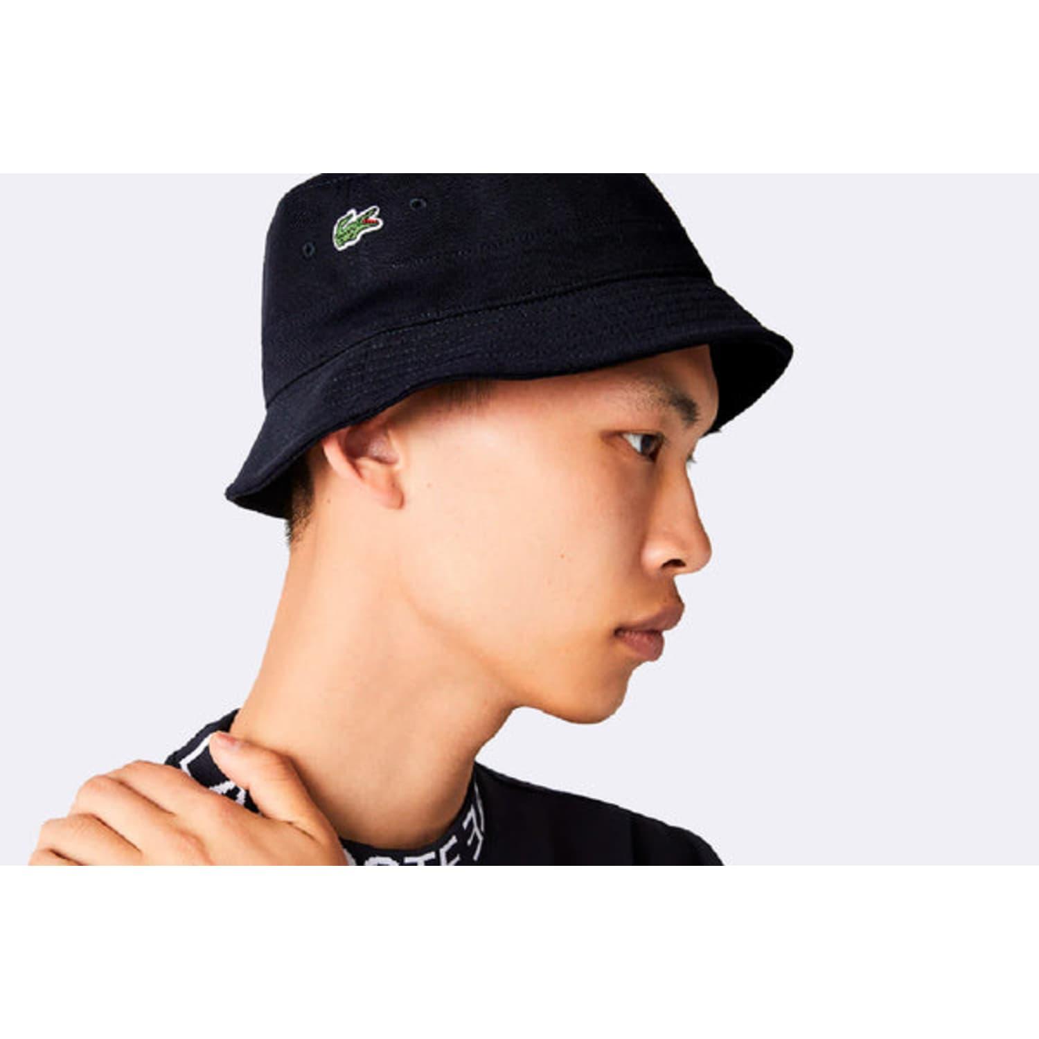 Lacoste Bucket Hat Black for Men | Lyst