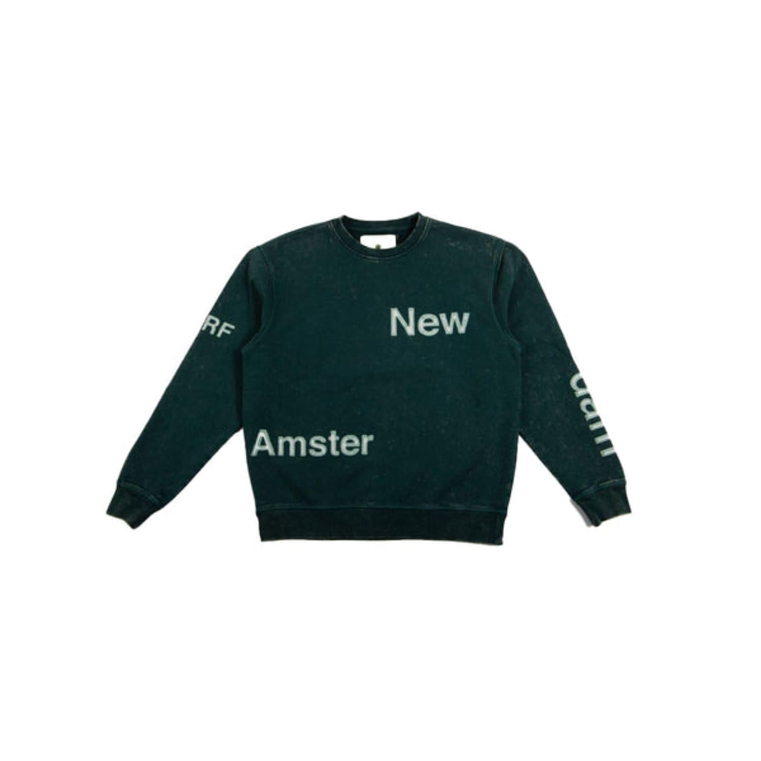 NEW AMSTERDAM SURFASSOCIATION Washed Name Sweat, Green | Lyst