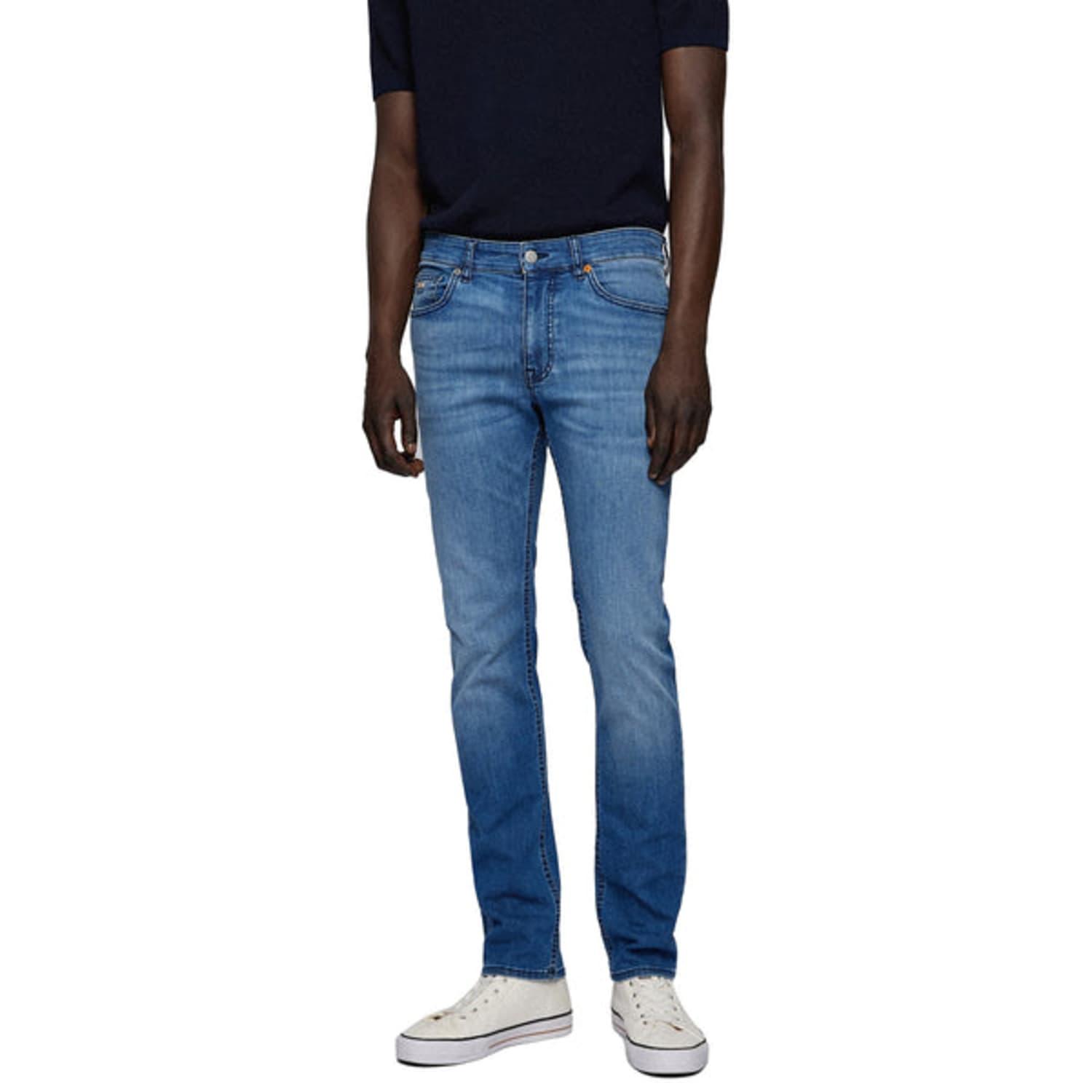 versterking Aannemelijk Conclusie BOSS by HUGO BOSS Delaware Slim Fit Jeans in Blue for Men | Lyst