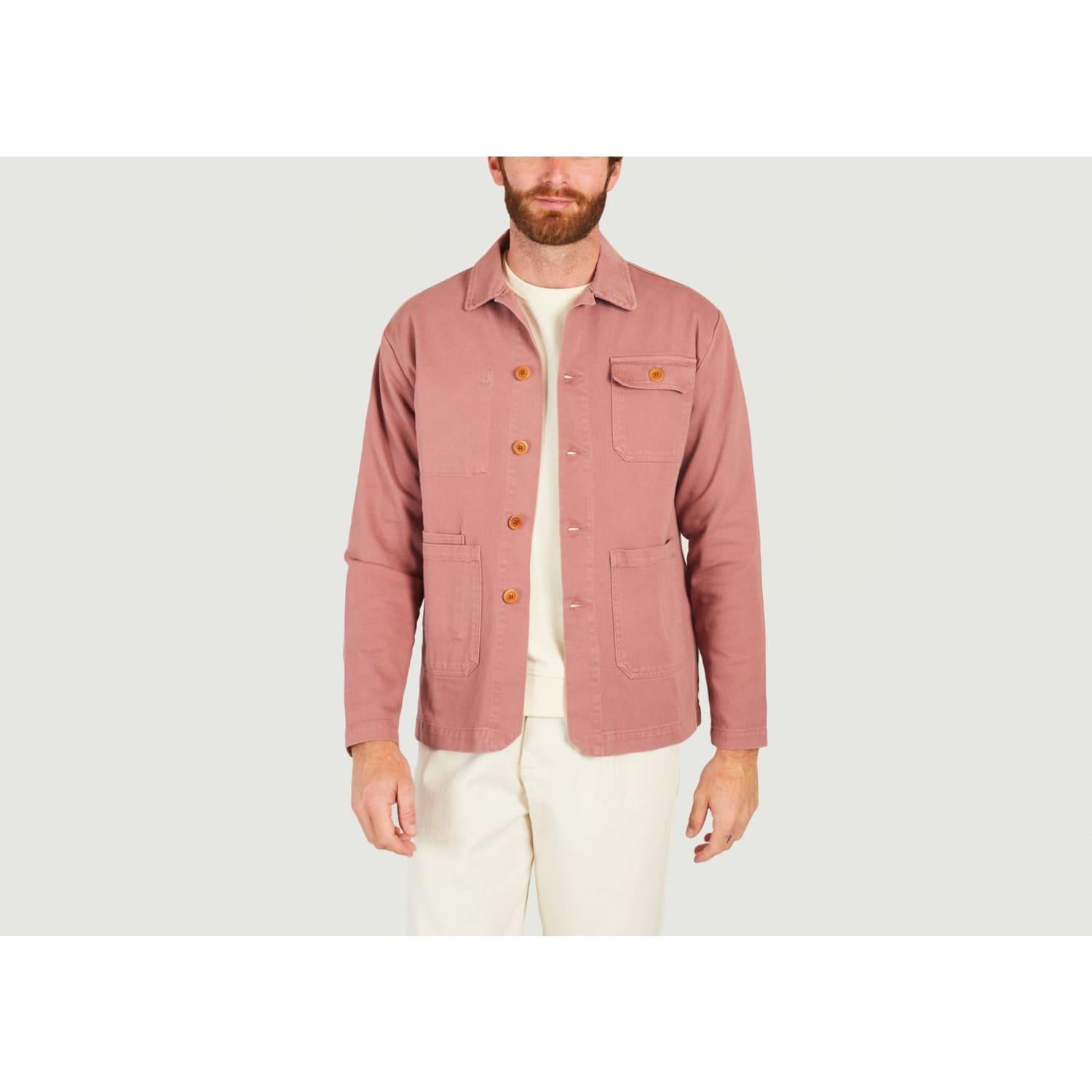 Olow Artisan Organic Cotton Jacket in Pink for Men | Lyst