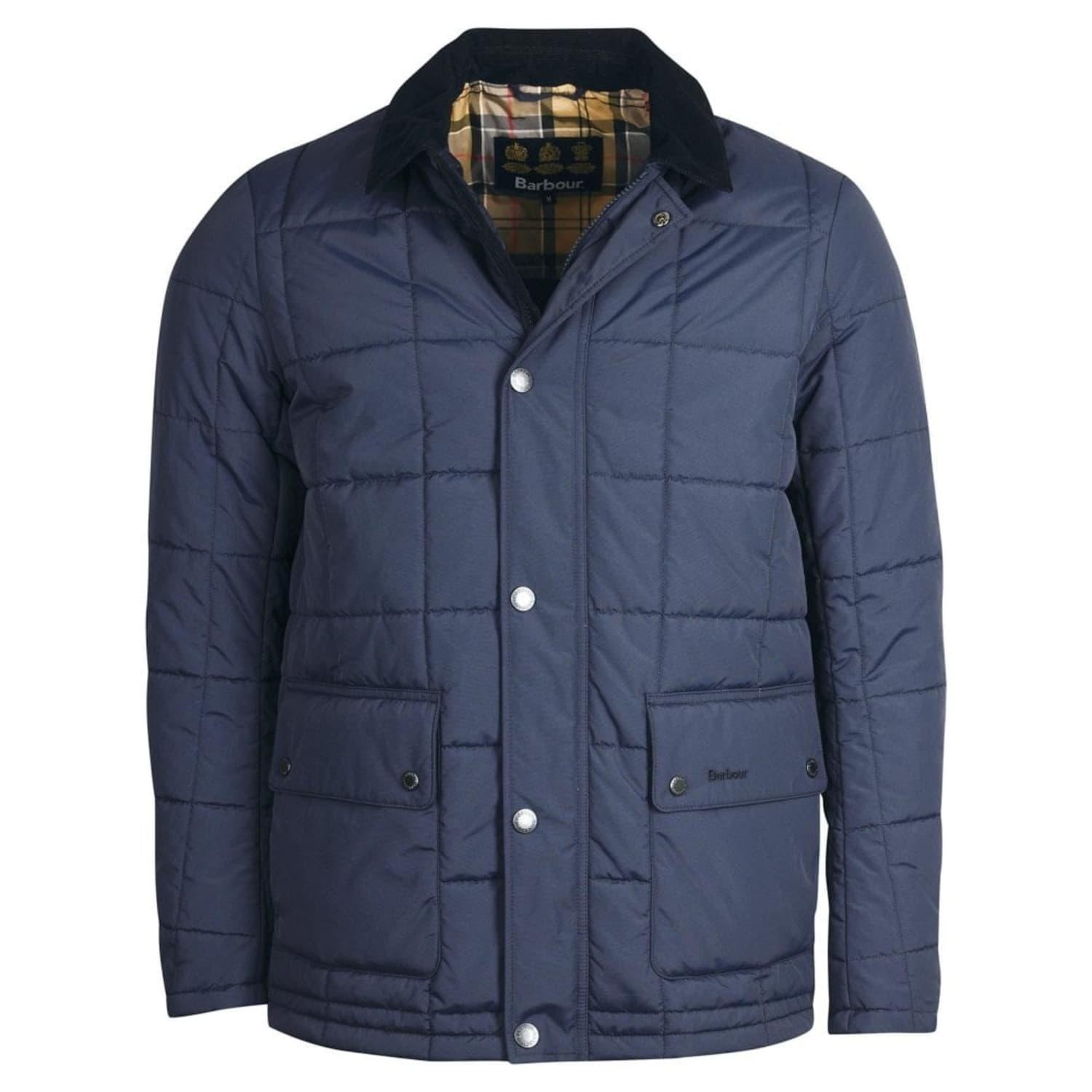 Barbour Box Diggle Quilted Jacket Navy Mqu1415ny51 in Blue for Men | Lyst