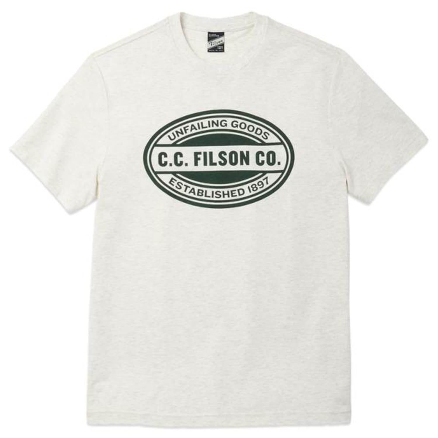 Filson Buckshot Unfailing T Shirt White in Gray for Men | Lyst