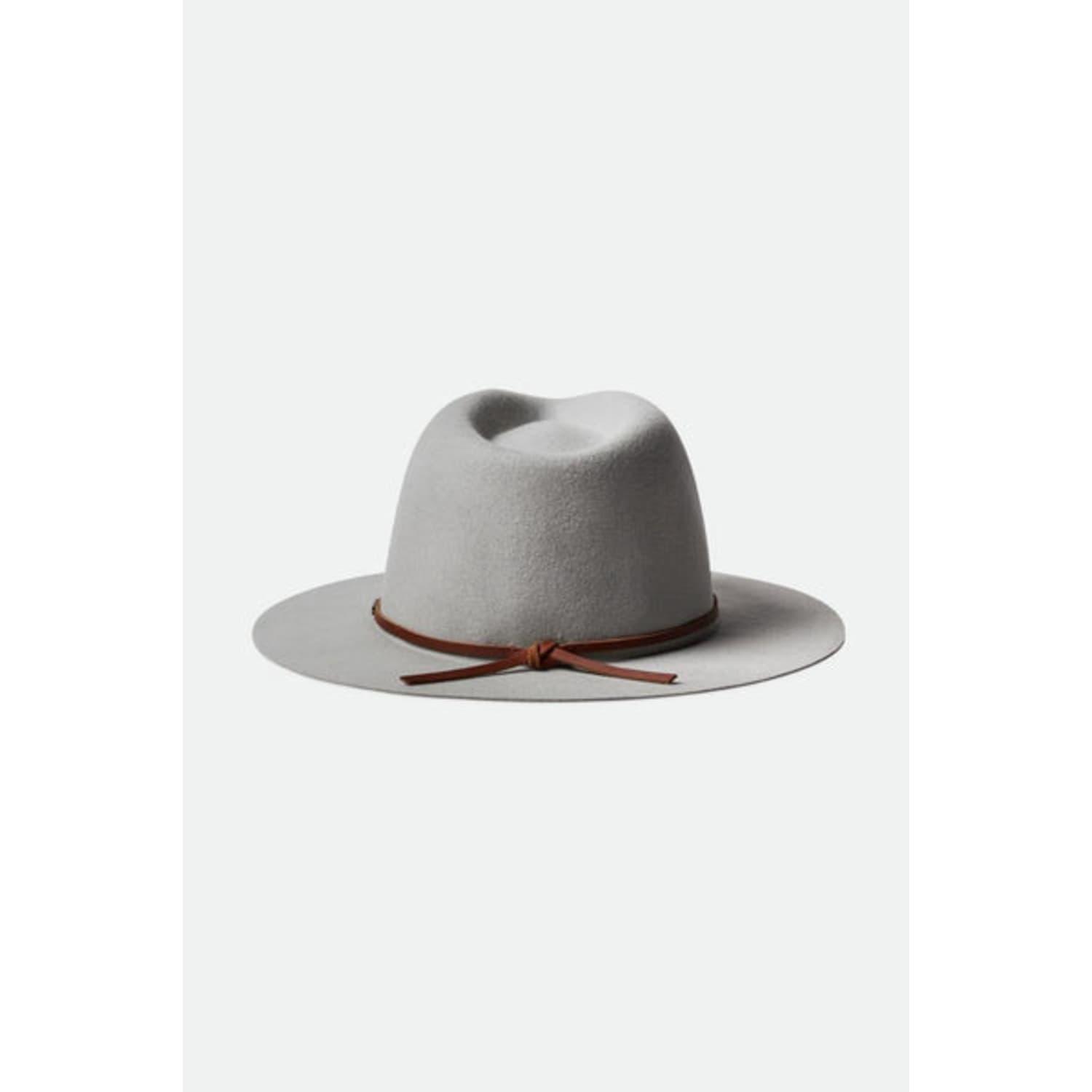 Brixton Wesley Mineral Grey Packable Fedora Hat in Gray for Men | Lyst