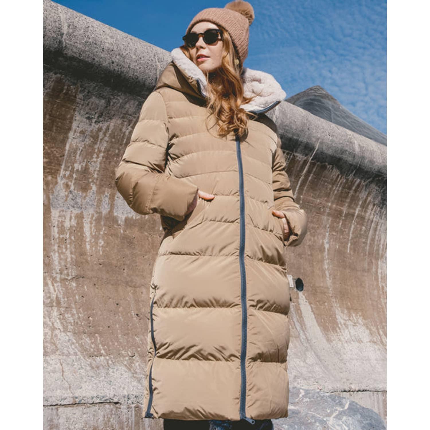 Rino & Pelle Keila Fur Lined Puffer Jacket in Natural | Lyst