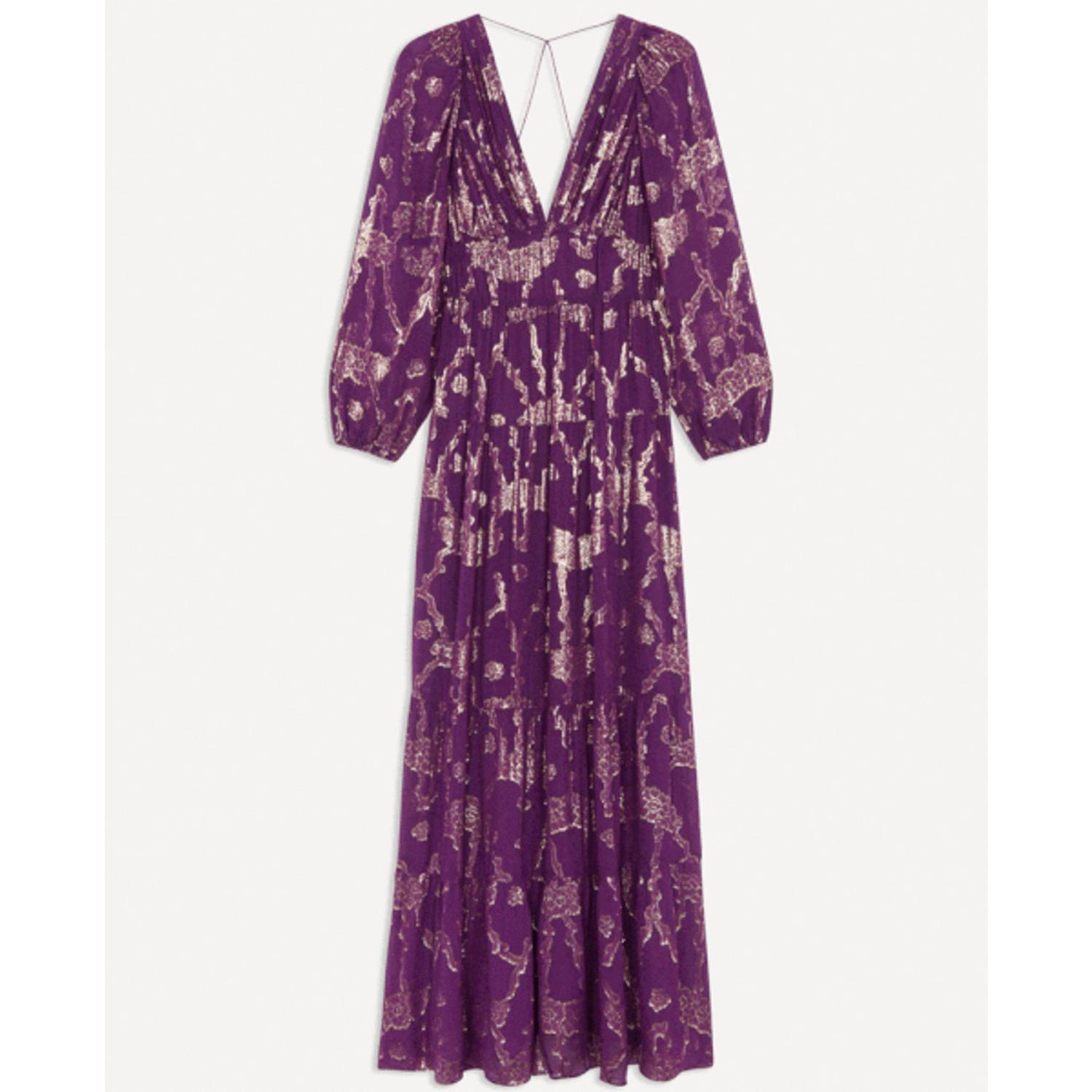 Robe Violette Dina Ba&sh en coloris Violet | Lyst
