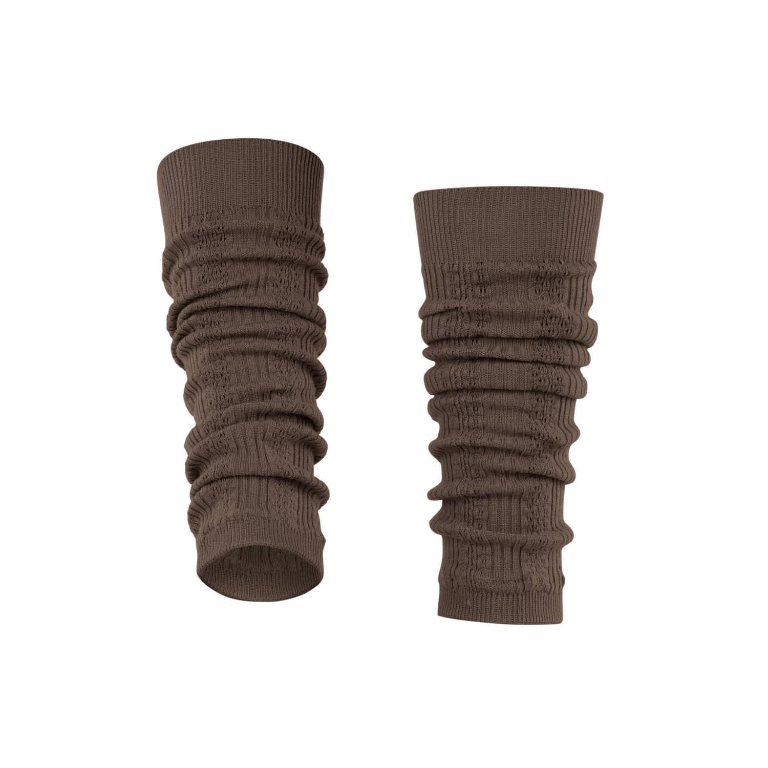 FALKE Caress Knit Leg & Arm Warmers in Brown | Lyst