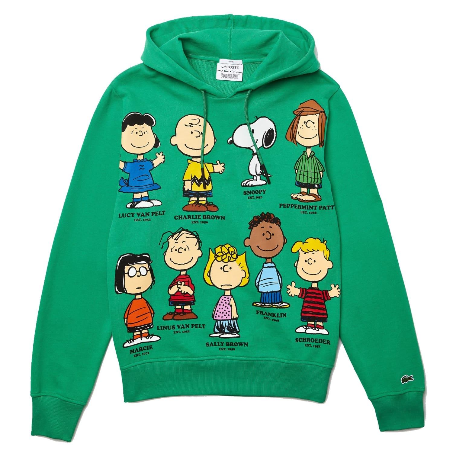 Lacoste X Peanuts Hoodie Sweatshirt grün in Grün für Herren | Lyst DE