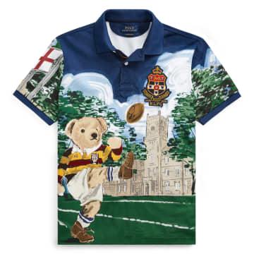Polo Ralph Lauren Rugby Bear Polo Shirt in Blue for Men Lyst UK