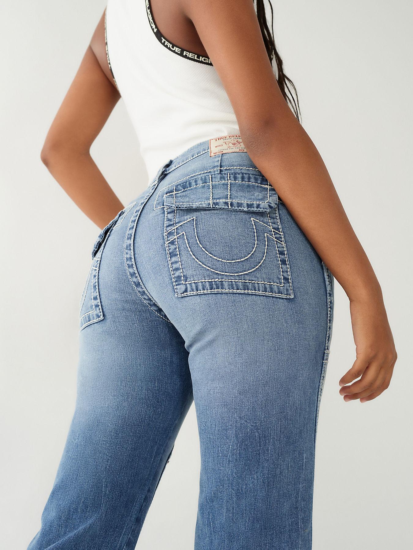 True religion womens top straight leg jeans