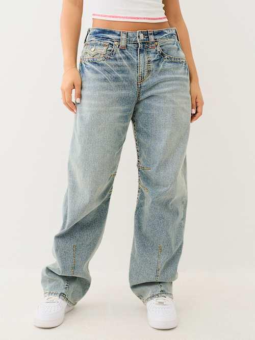 TRUE RELIGION BALLOON BIG T FLAP ジーンズ BALLOON BIG T FLAP JEAN - Light Wash | True Religion
