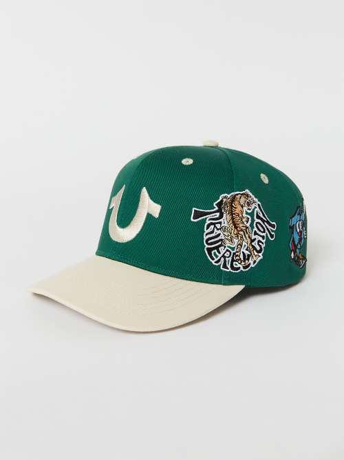 ◆TRUE RELIGION◆刺繍 マルチ ロゴ ハット 送料込 True Religion Embroidered Multi Logo Hat in White | Lyst