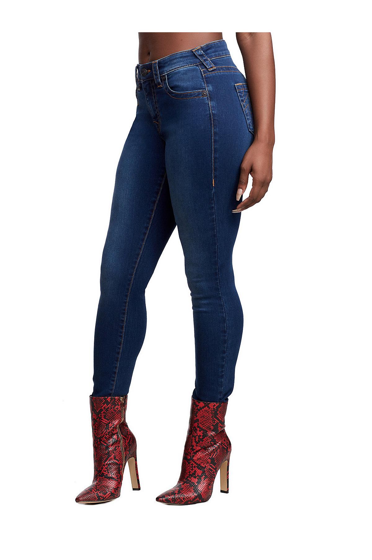 True Religion Denim Jennie Curvy Skinny Jean in Blue - Lyst