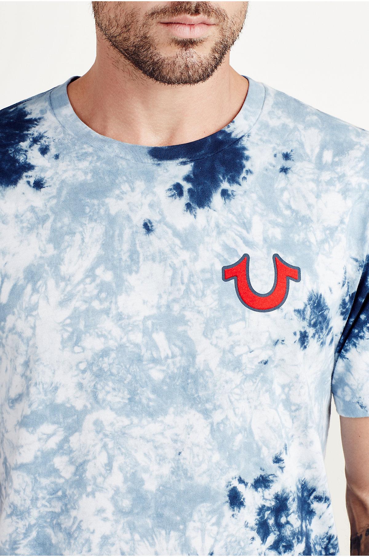 royal blue true religion shirt