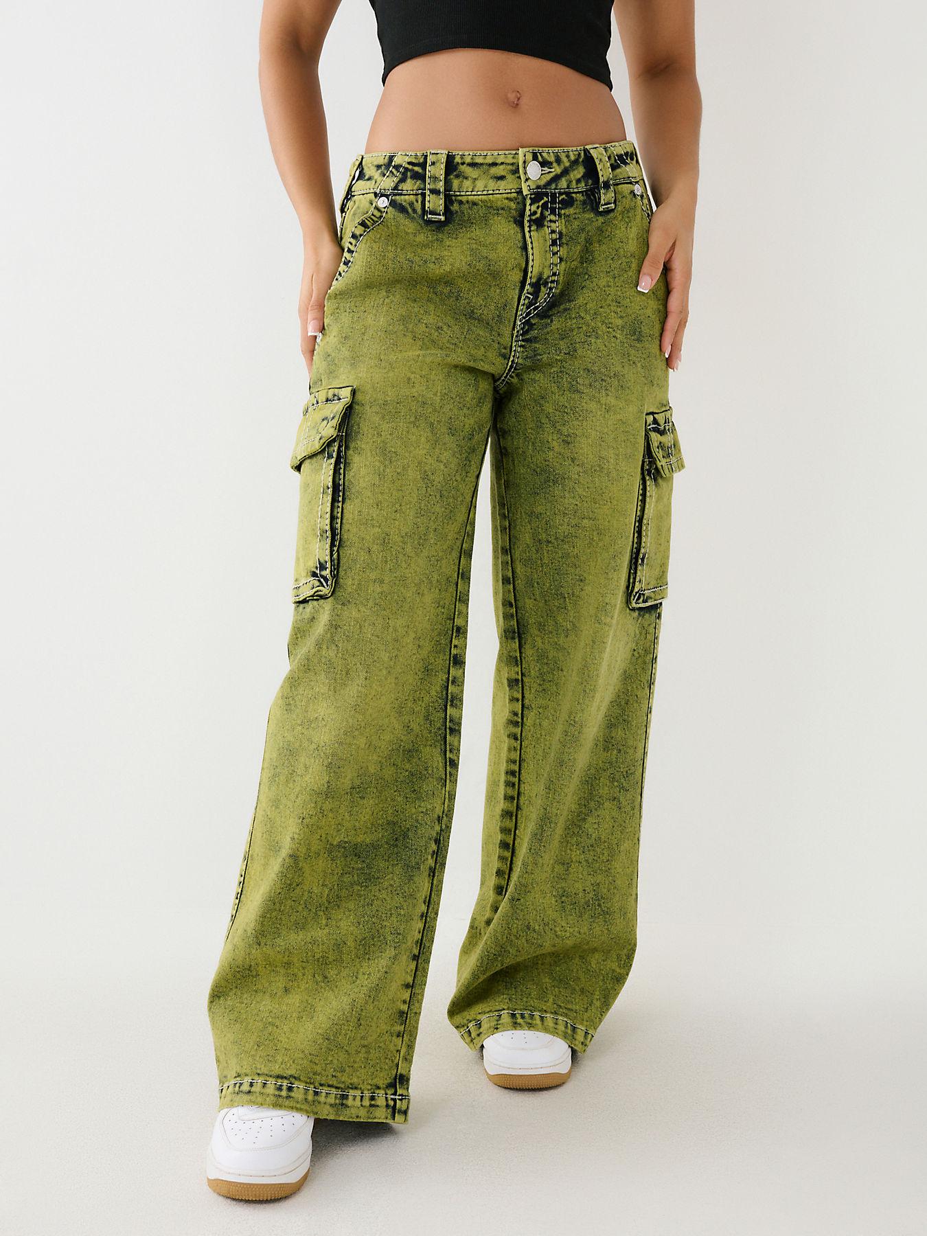 TRUE RELIGION Jessie Super Baggy Big T in Green | Lyst