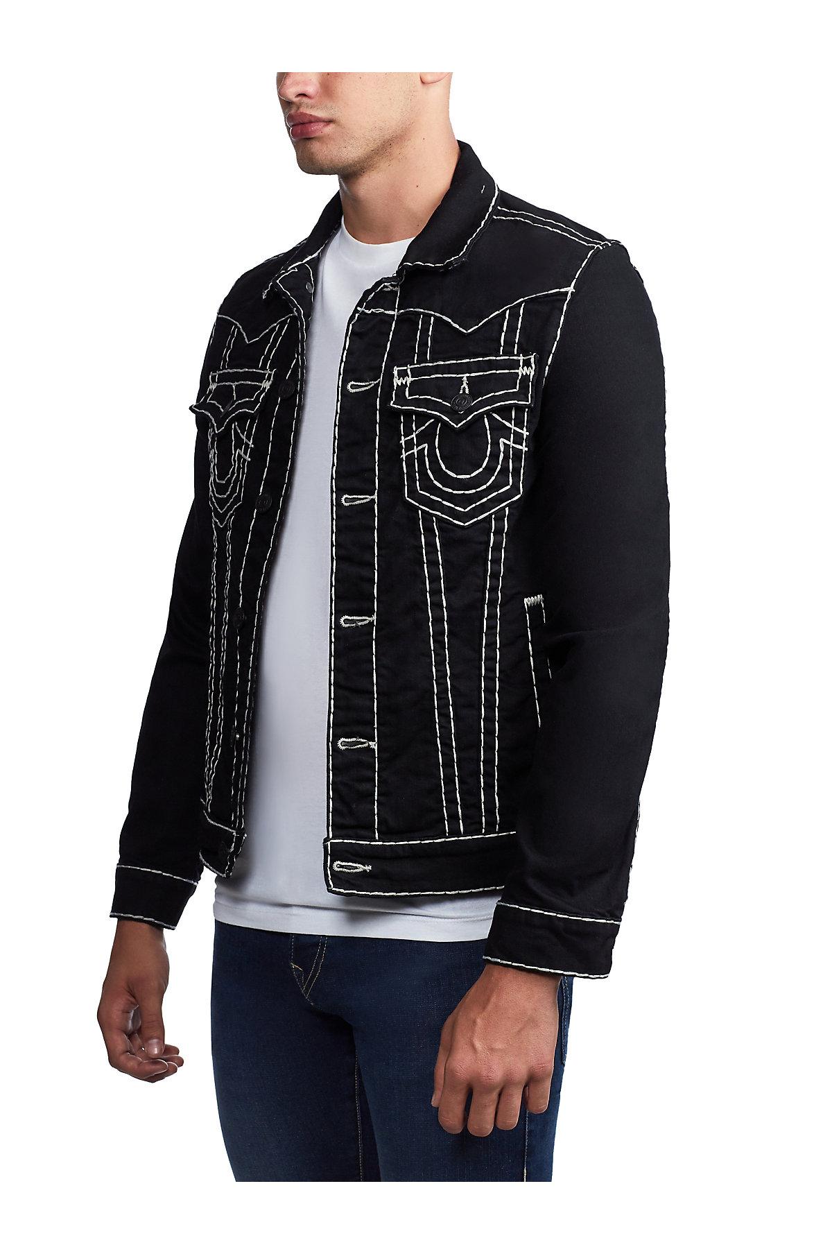 True Religion Jacket in Black for Men | Lyst