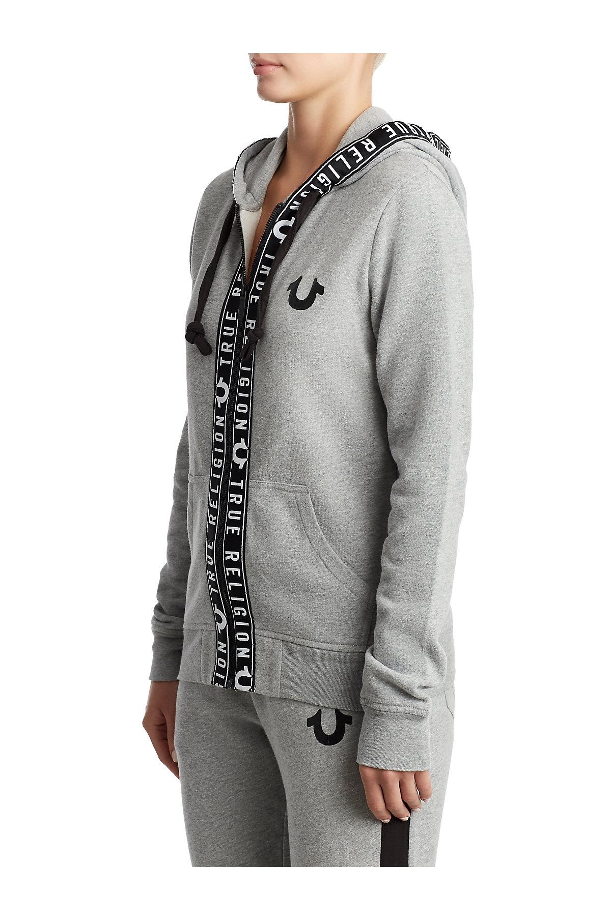true religion tape zip up hoodie
