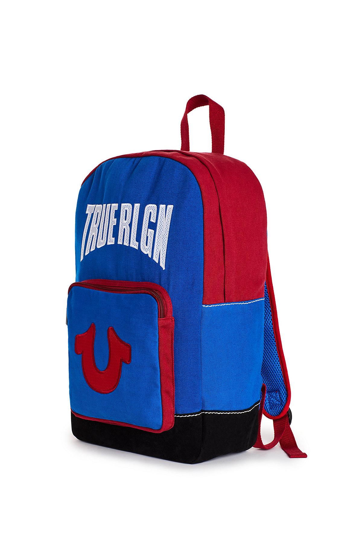 true religion backpack red