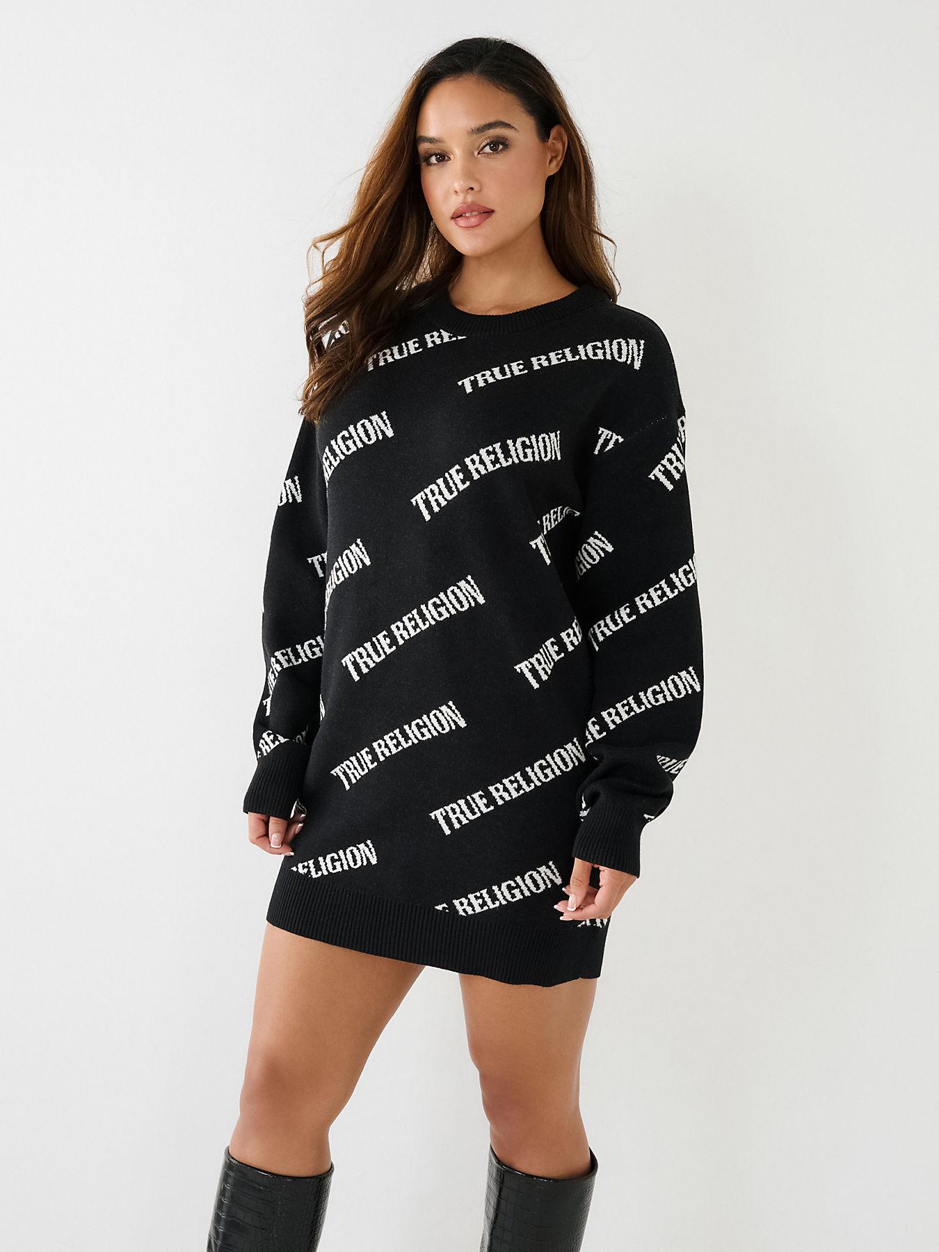 True religion store black jumper