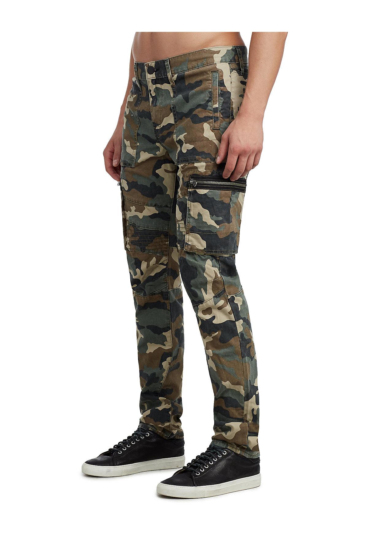 True Religion Nomad Cargo Moto Pant in Green for Men Lyst