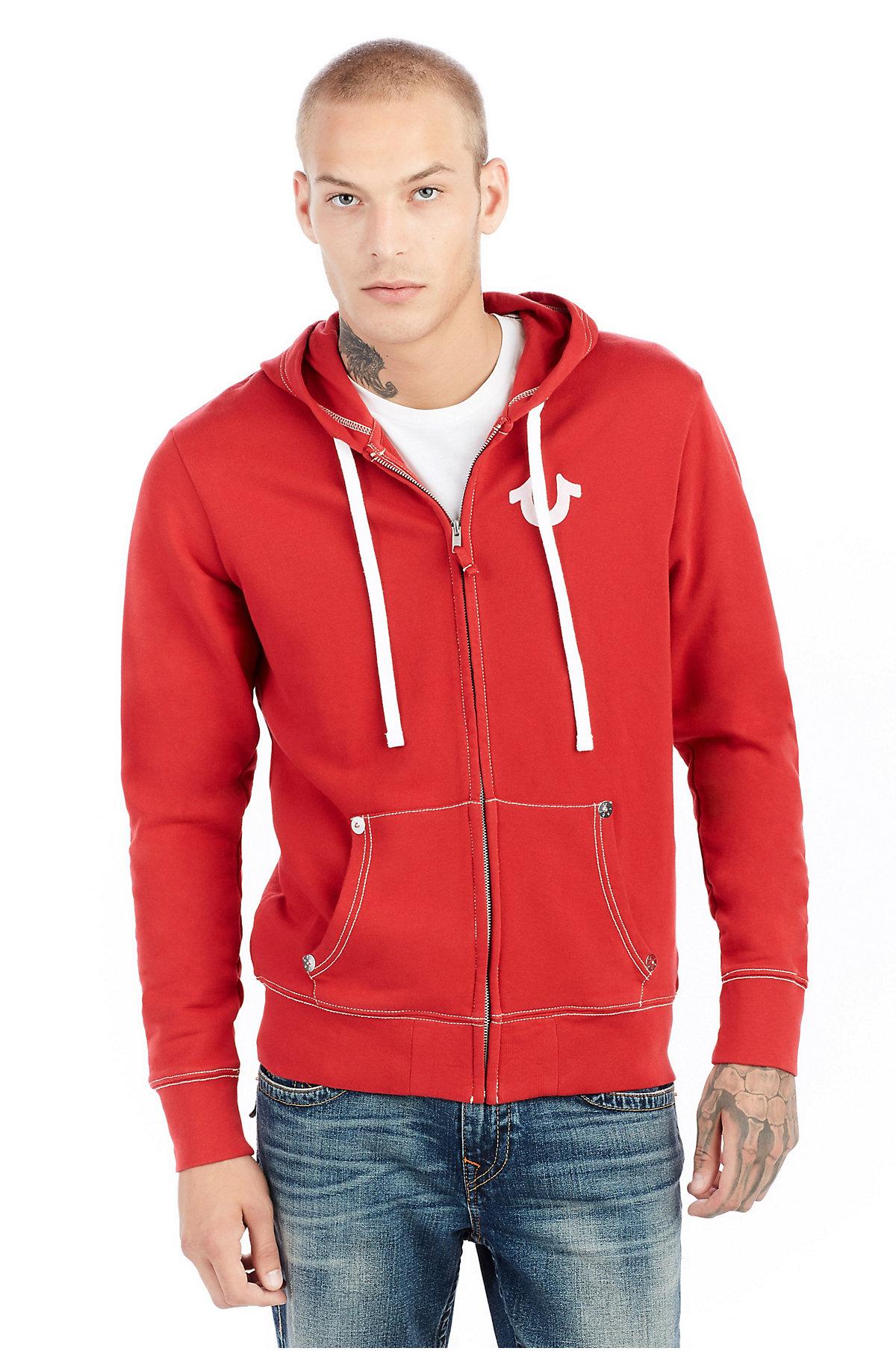 red true religion hoodie