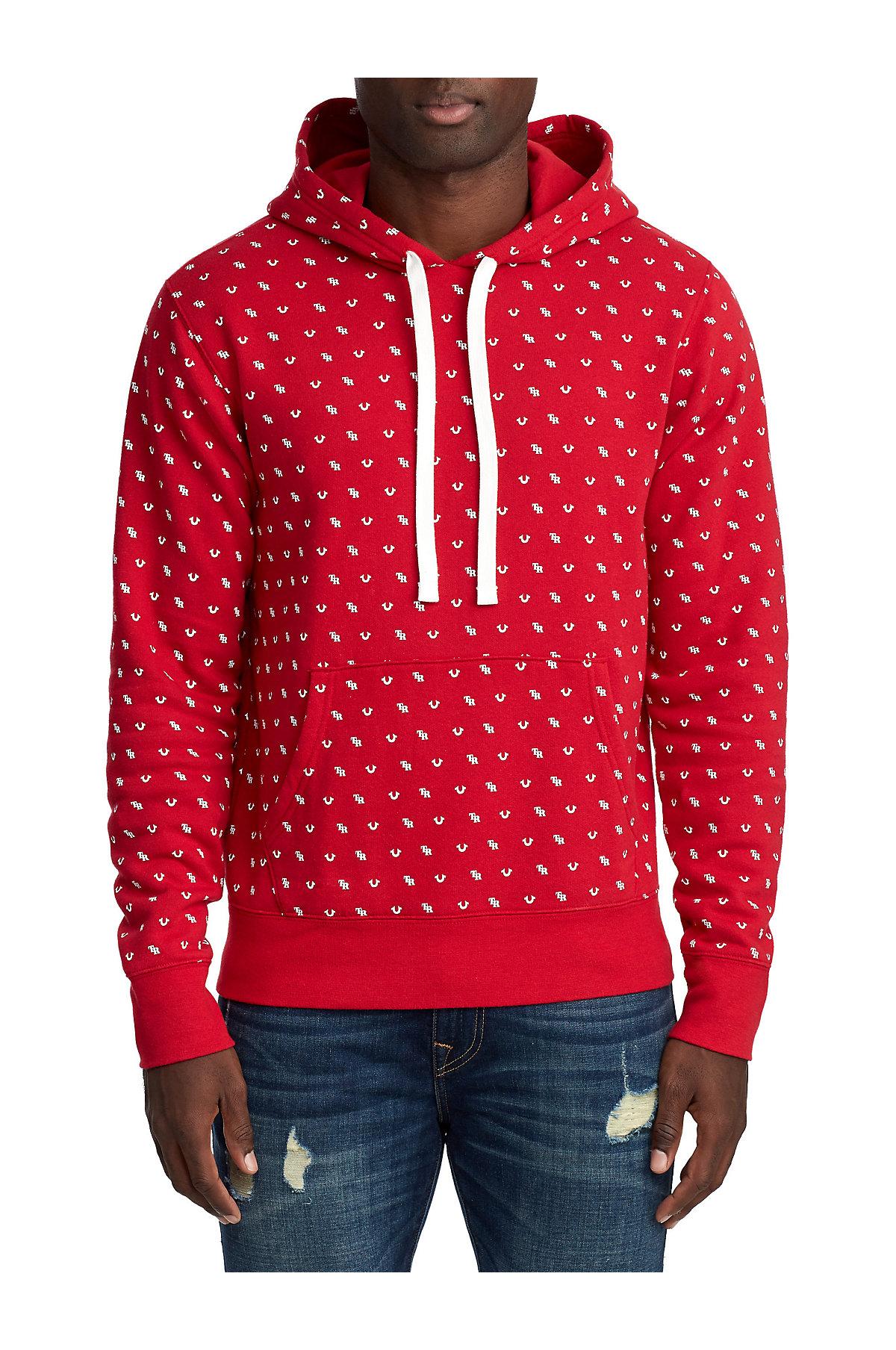 true religion ruby red hoodie