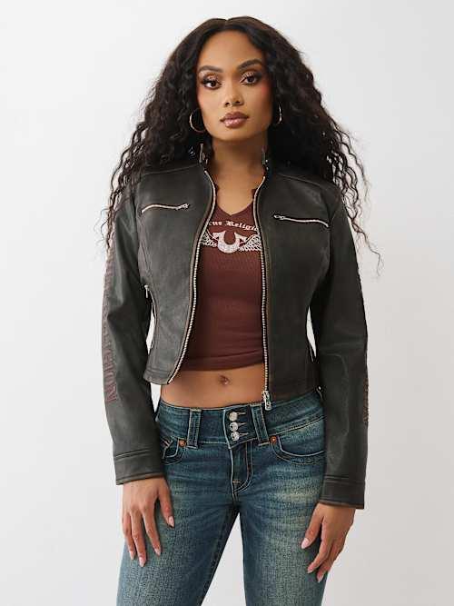 True Religion Moto Zip Jacket True Religion Leather Jackets For