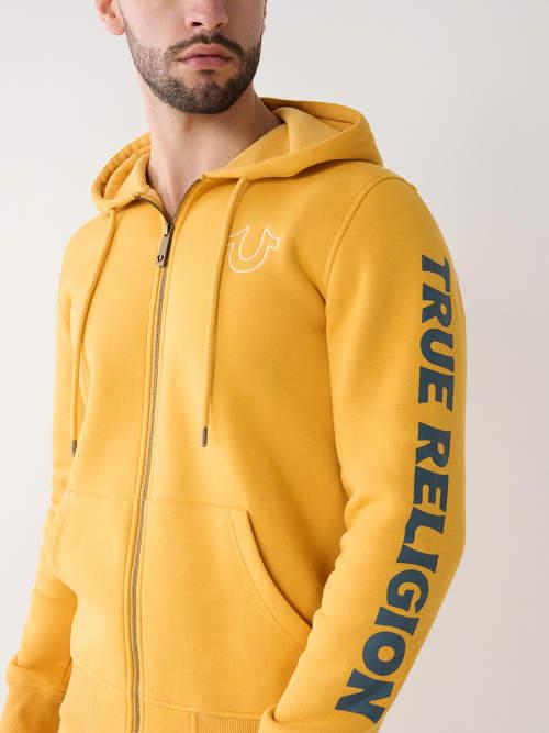 True religion 2025 yellow hoodie