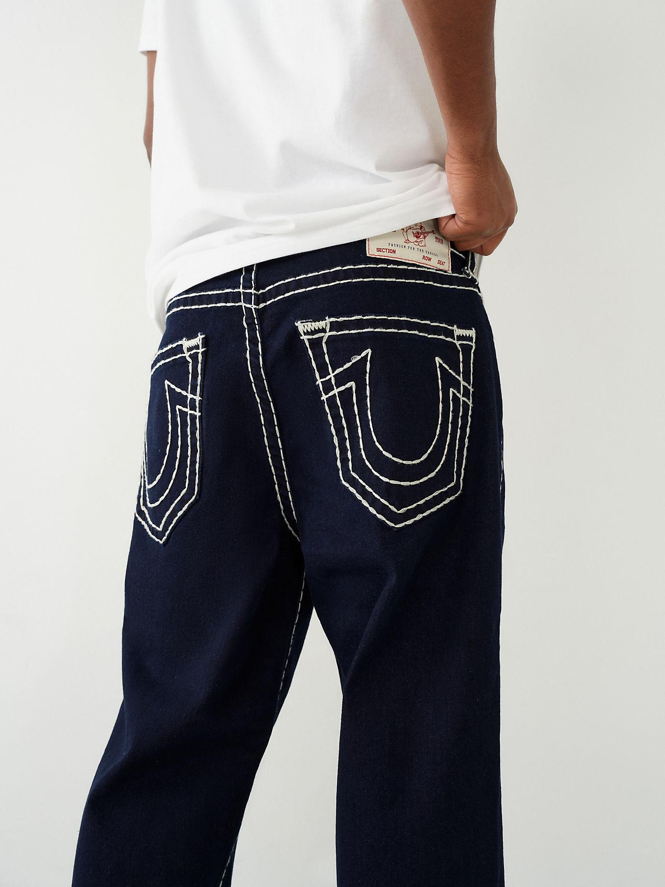 True Religion BOBBY SUPER T ホワイトステッチ 濃紺