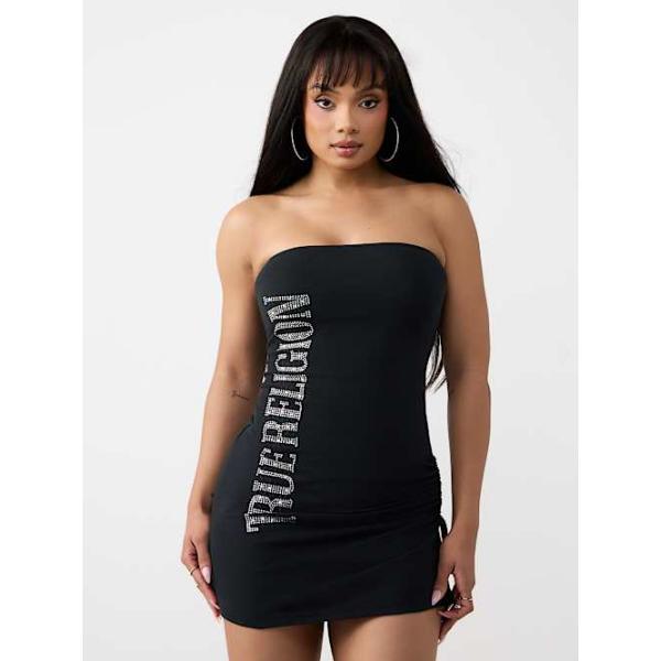 true religion bodycon dress TR LOGO TRIM BODYCON DRESS