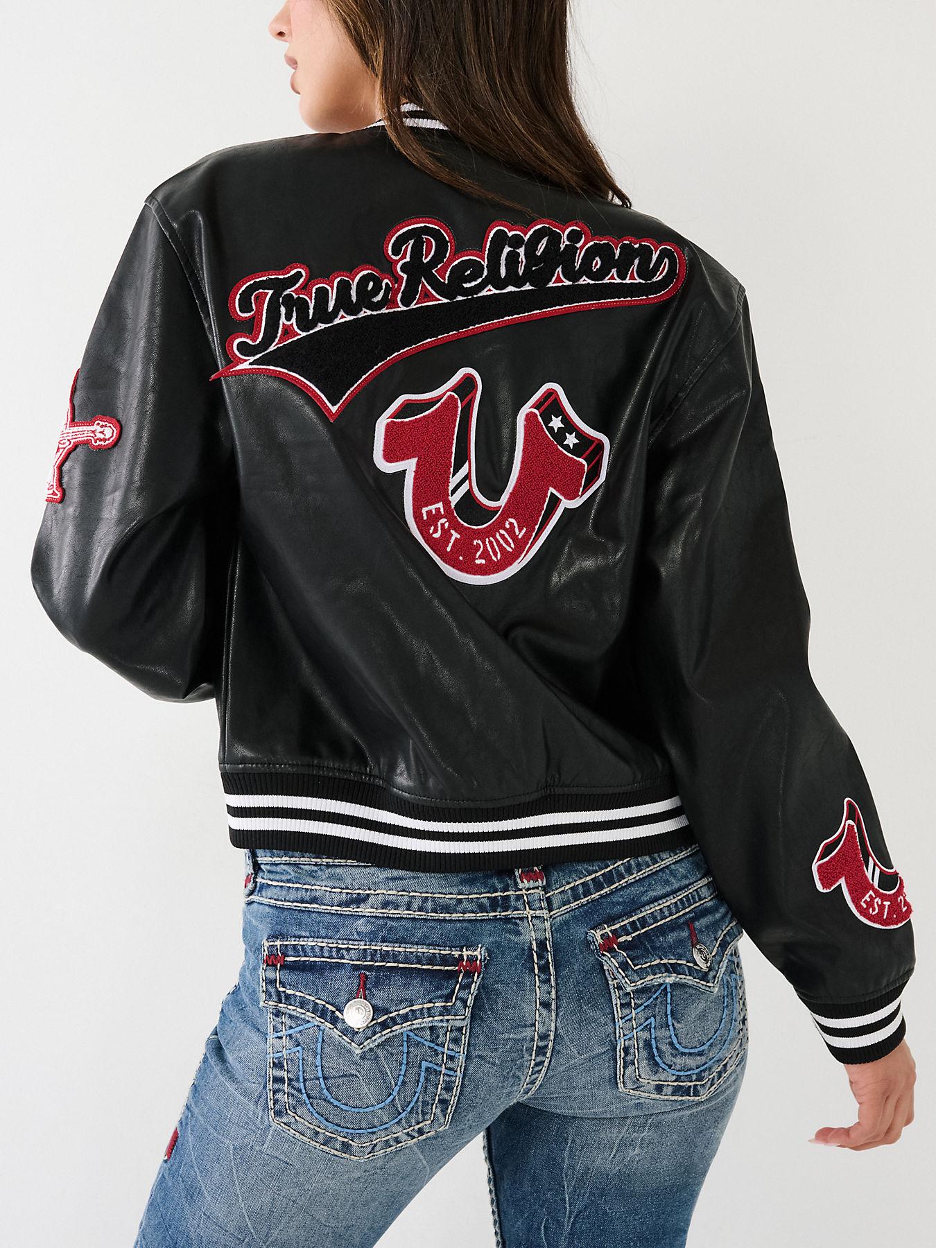 True Religion True Varsity Jacket in Blue | Lyst