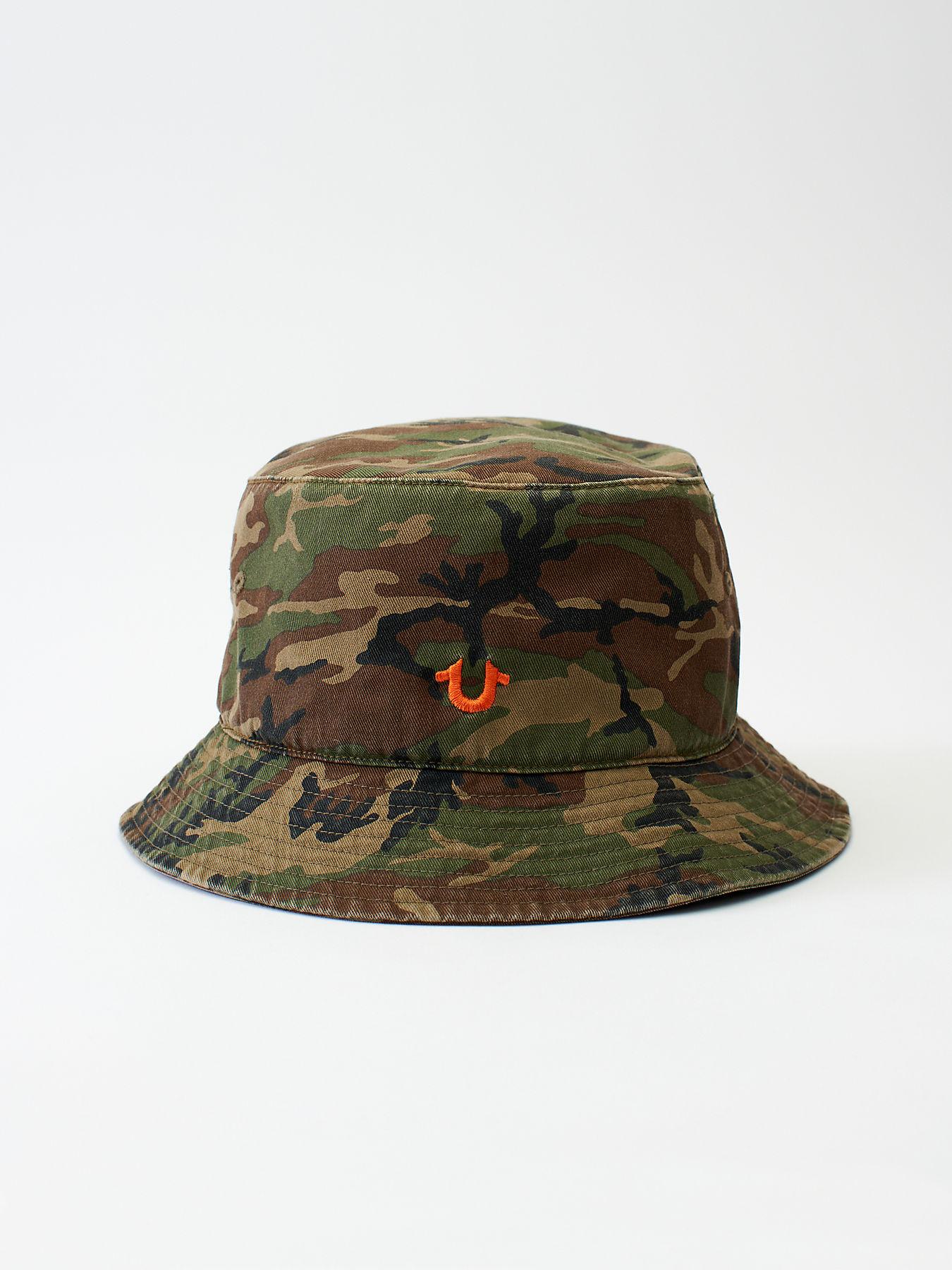 True Religion Camo Bucket Hat | Lyst