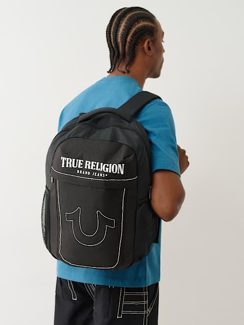 TRUE RELIGION ネイビーリュック TRUE RELIGION Horseshoe Backpack in Blue | Lyst