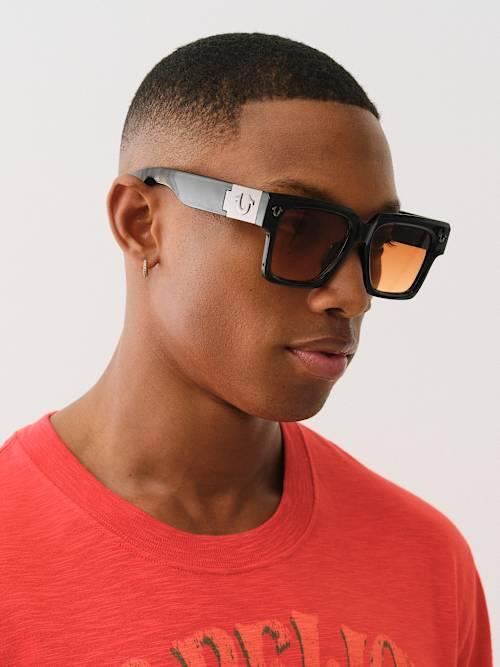 TRUE RELIGION サングラス TRUE RELIGION Square Sunglasses in Red | Lyst