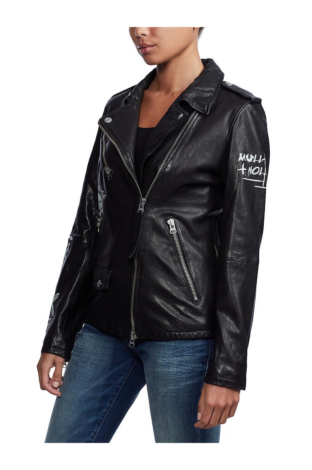 True Religion Leather Jacket in Black - Lyst